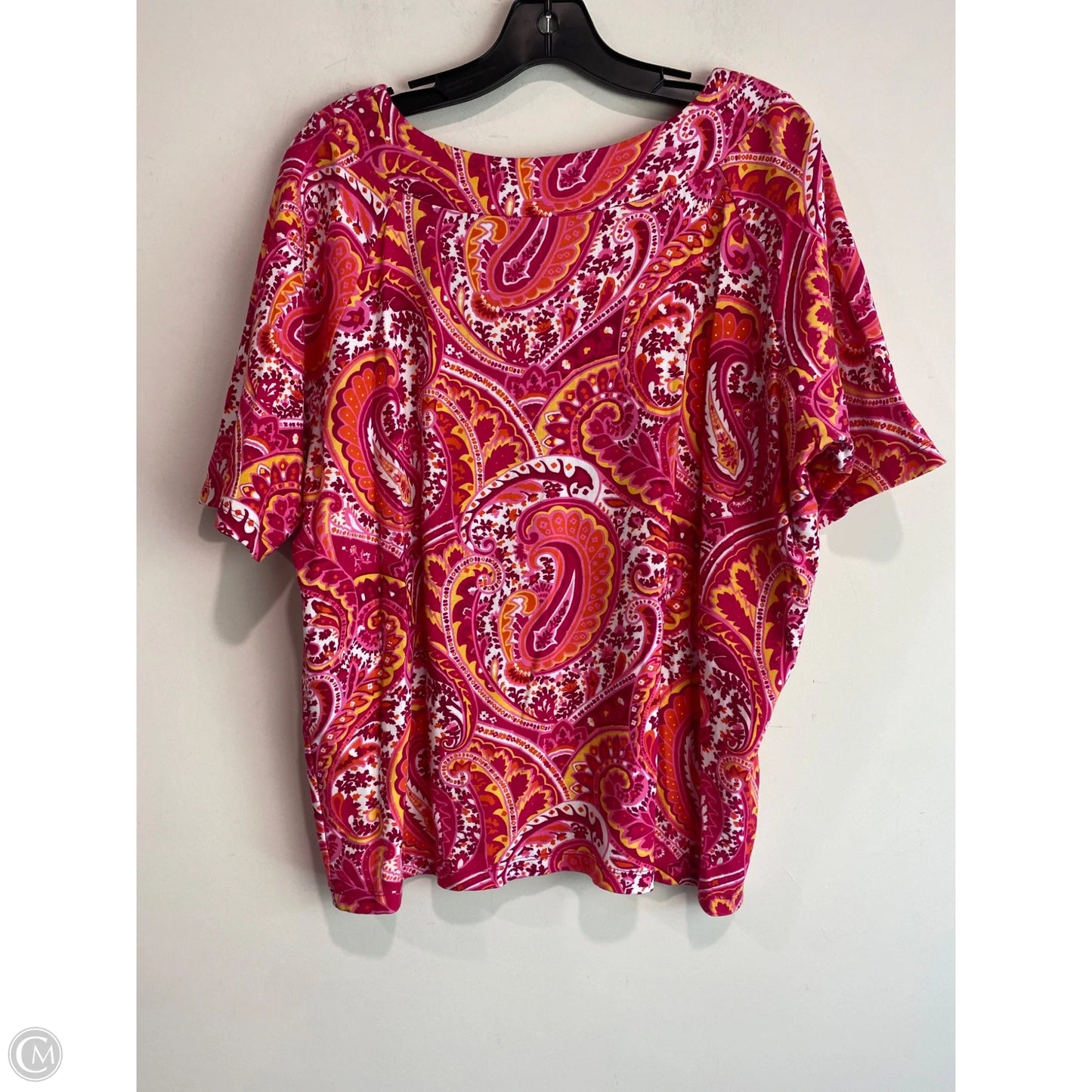 Top Short Sleeve By Jones New York In Pink, Size: 1x