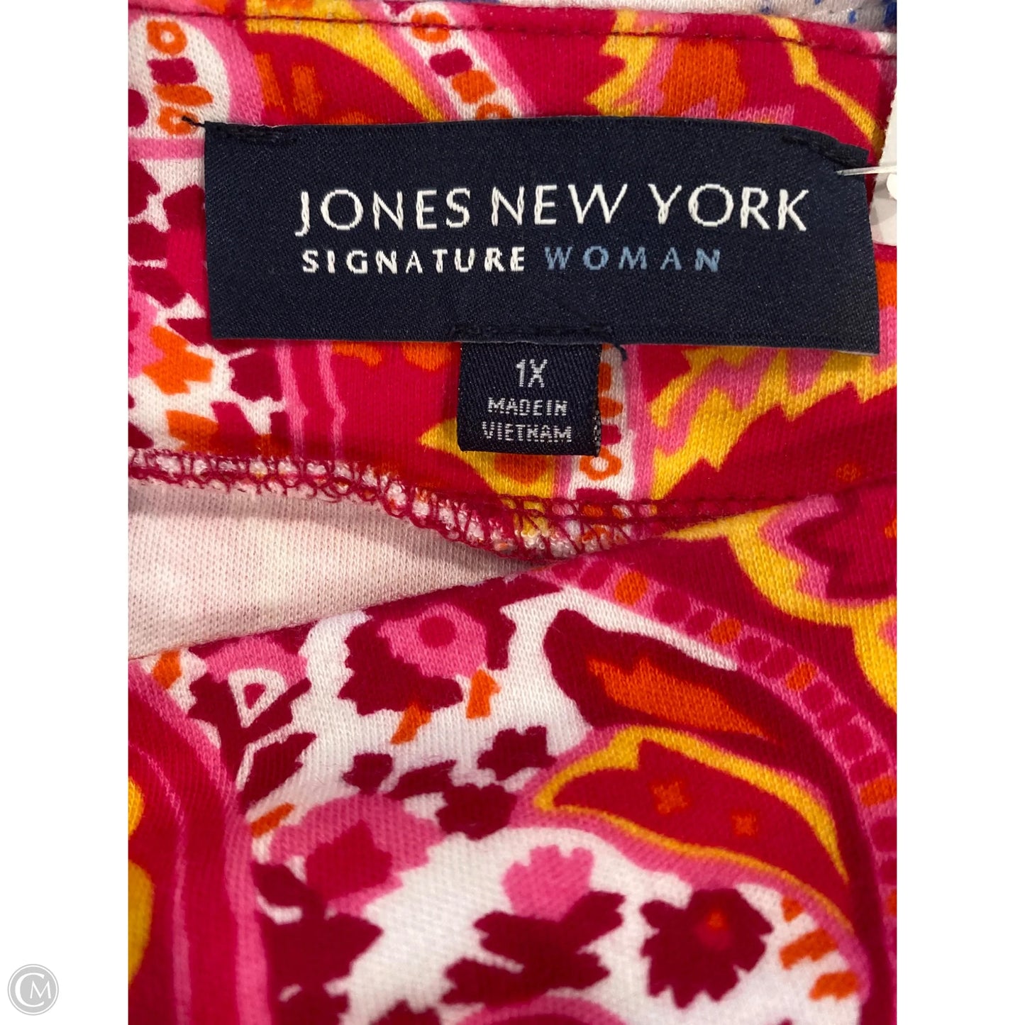 Top Short Sleeve By Jones New York In Pink, Size: 1x