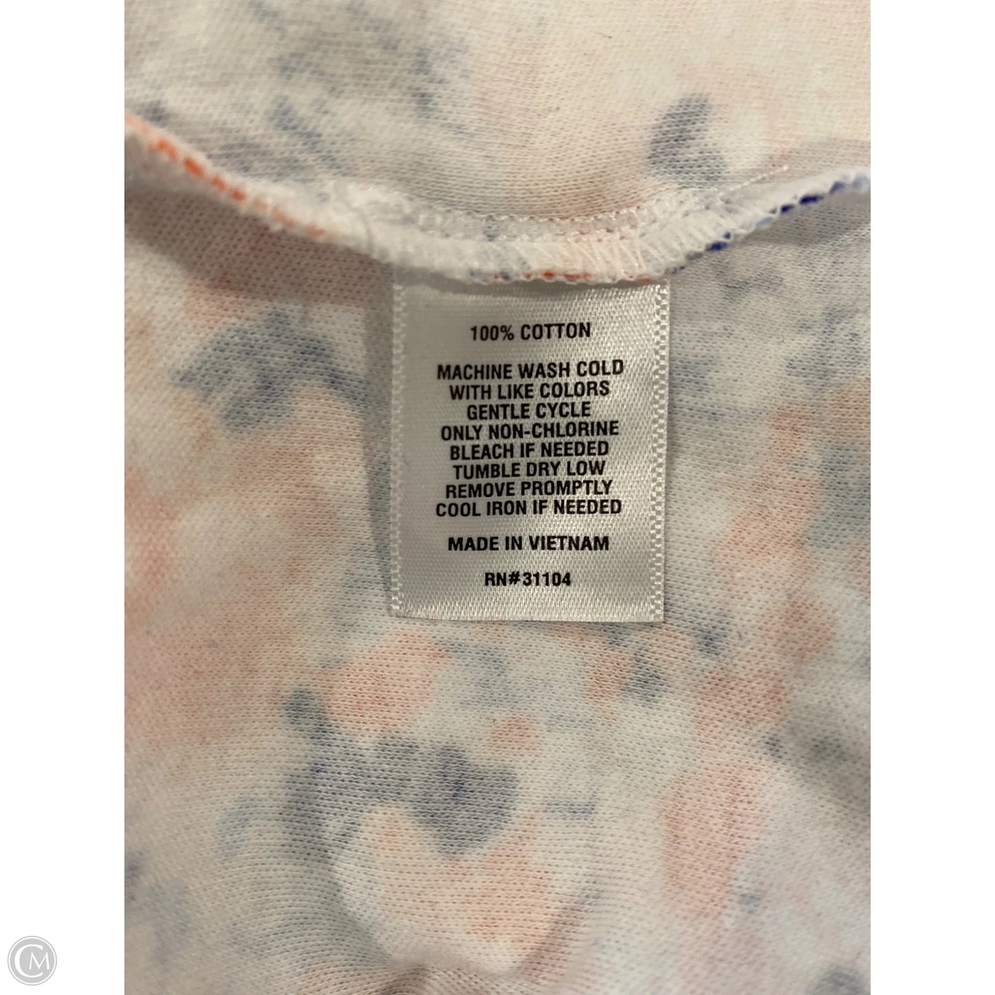 Top Short Sleeve By Kim Rogers In Orange, Size: Xl