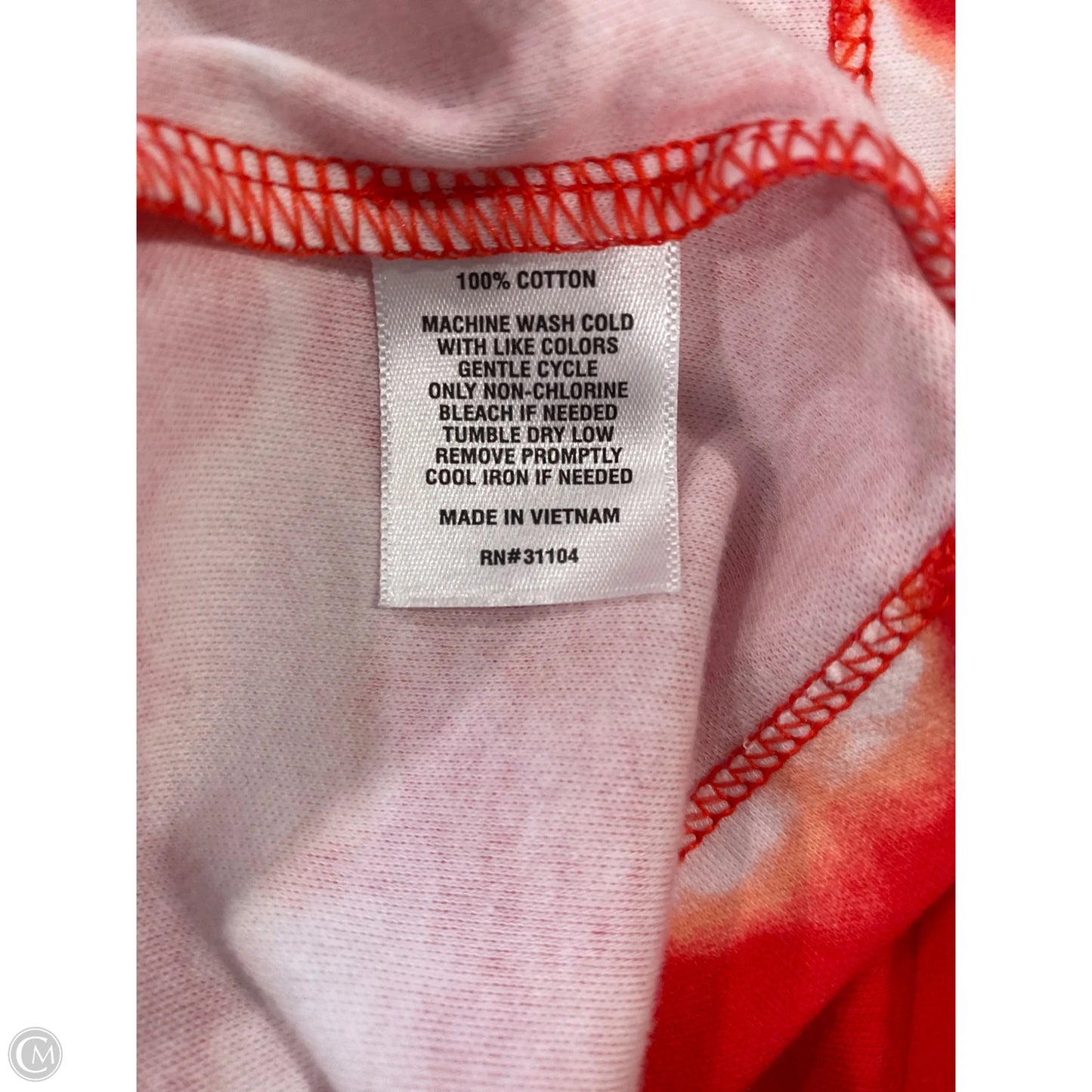 Top Short Sleeve By Kim Rogers In Red, Size: Xl