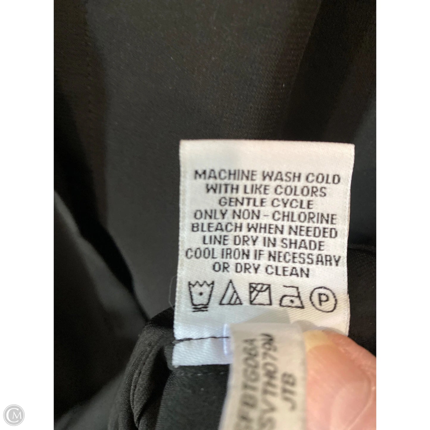 Top Short Sleeve By Calvin Klein In Black, Size: S