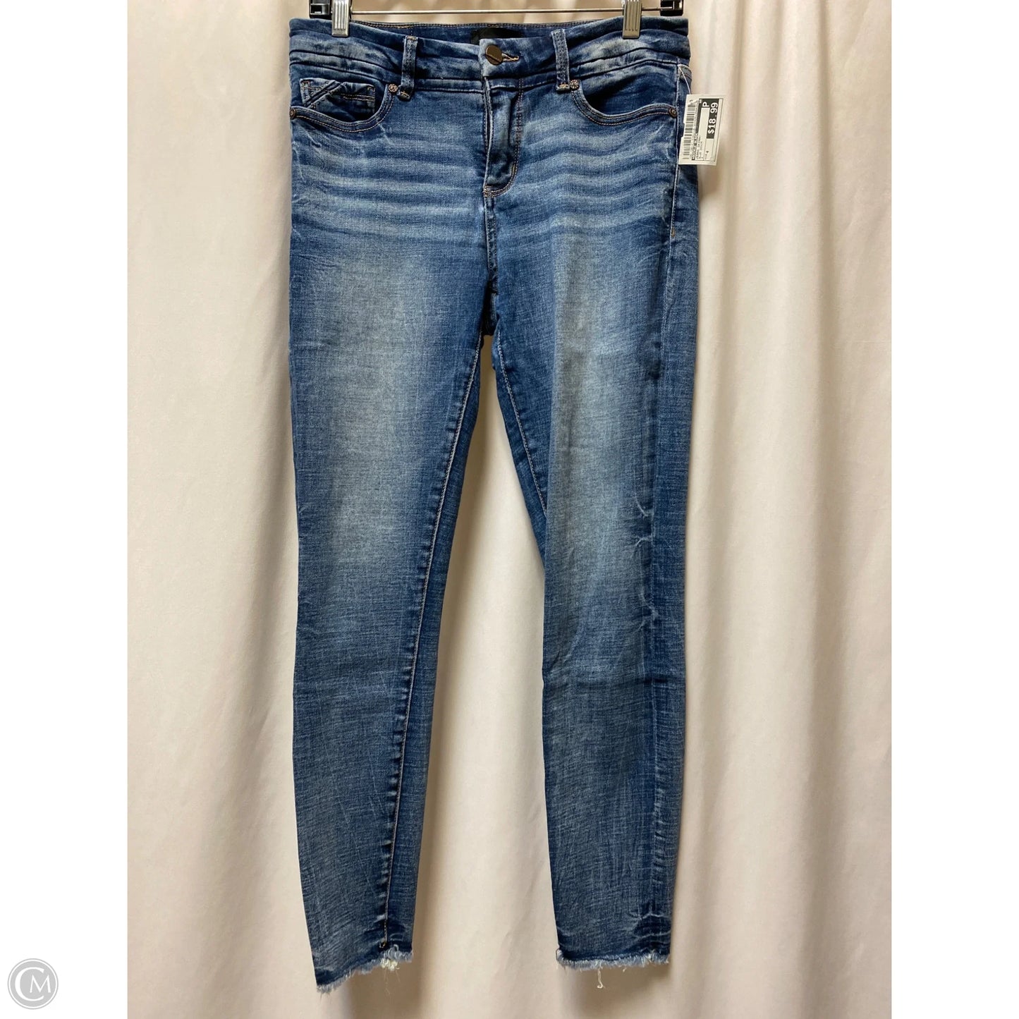 Jeans Skinny By Buckle Black In Blue Denim, Size: 4