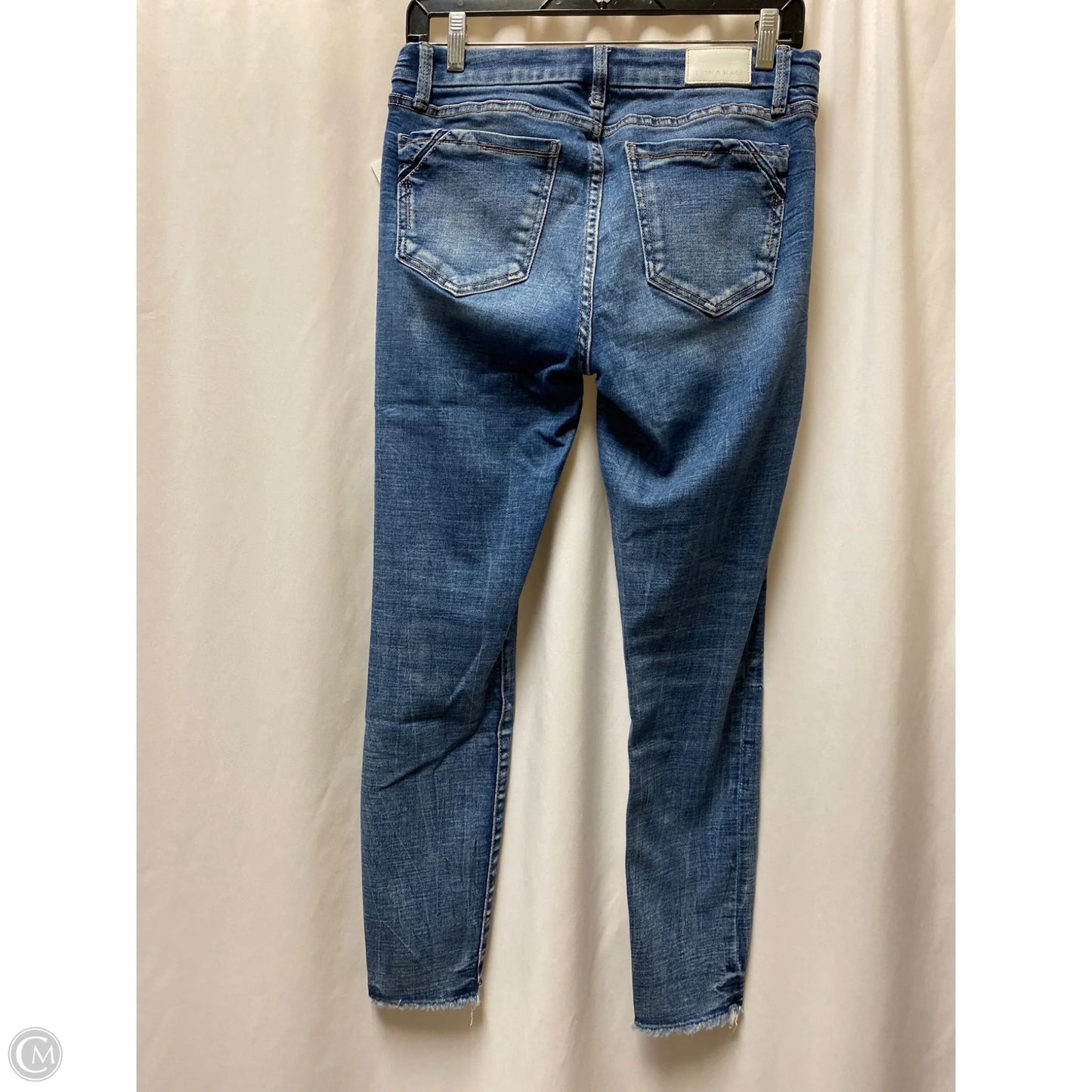 Jeans Skinny By Buckle Black In Blue Denim, Size: 4