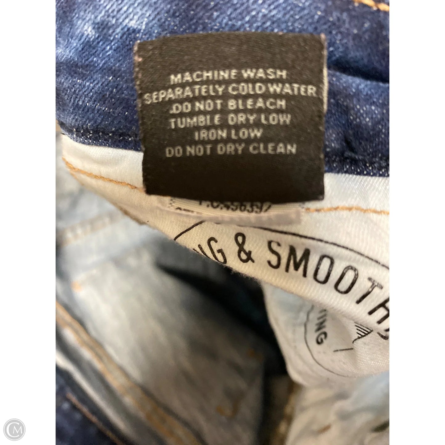 Jeans Skinny By Buckle Black In Blue Denim, Size: 4