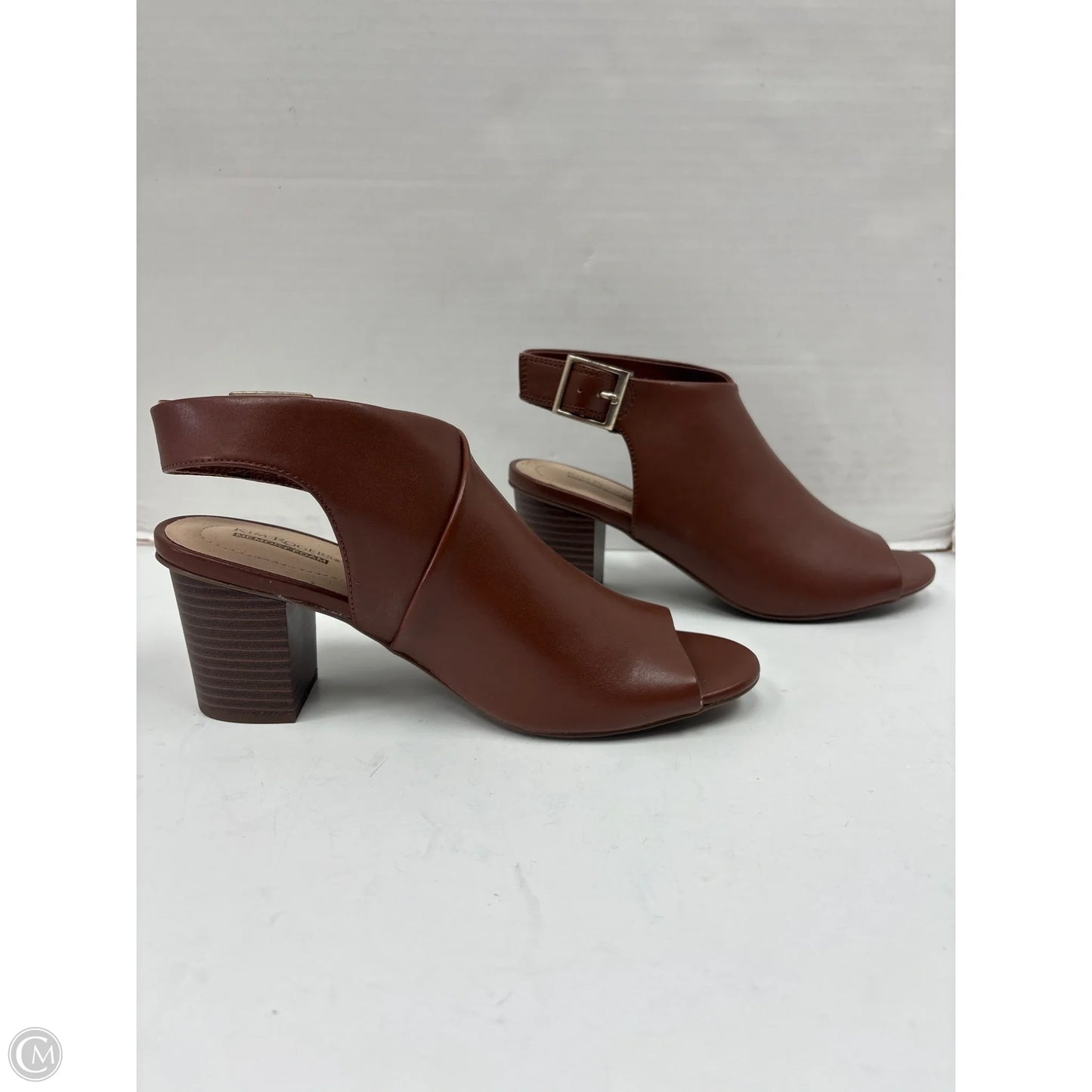 Shoes Heels Block By Kim Rogers In Brown, Size: 9
