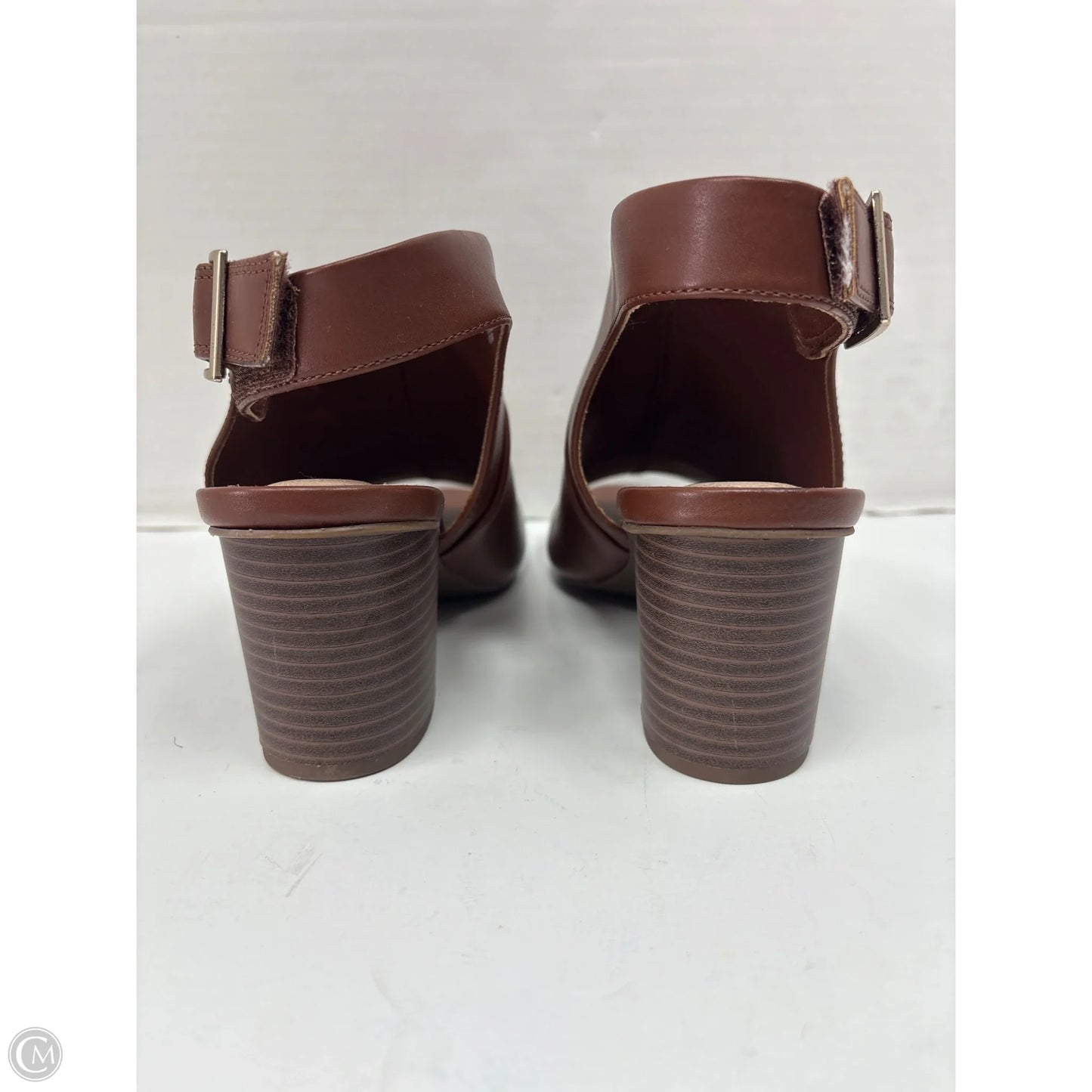 Shoes Heels Block By Kim Rogers In Brown, Size: 9