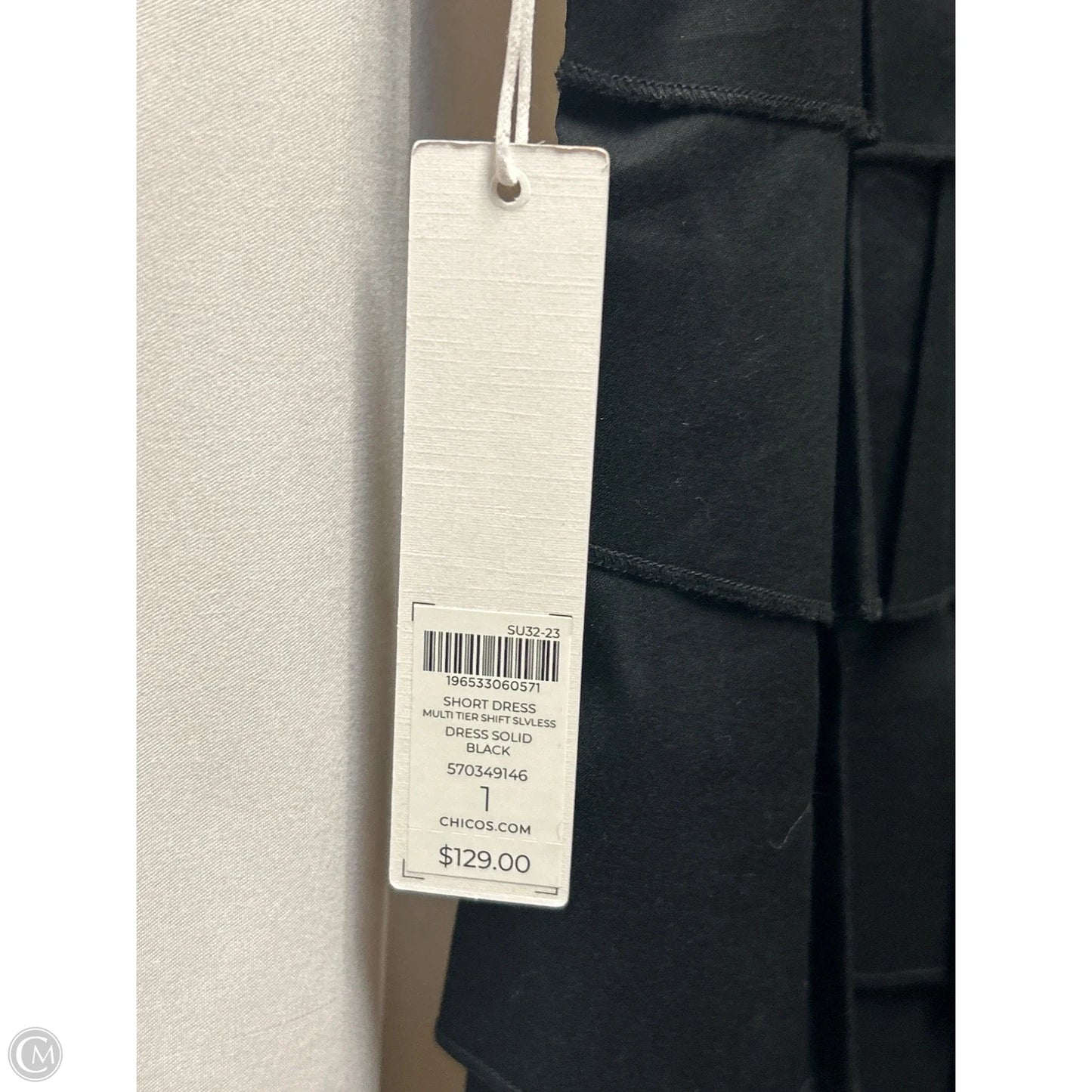 Dress Casual Midi By Chicos In Black, Size: M