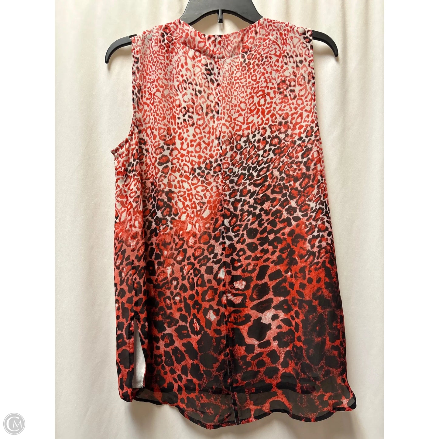 Top Sleeveless By Chaus In Red, Size: M