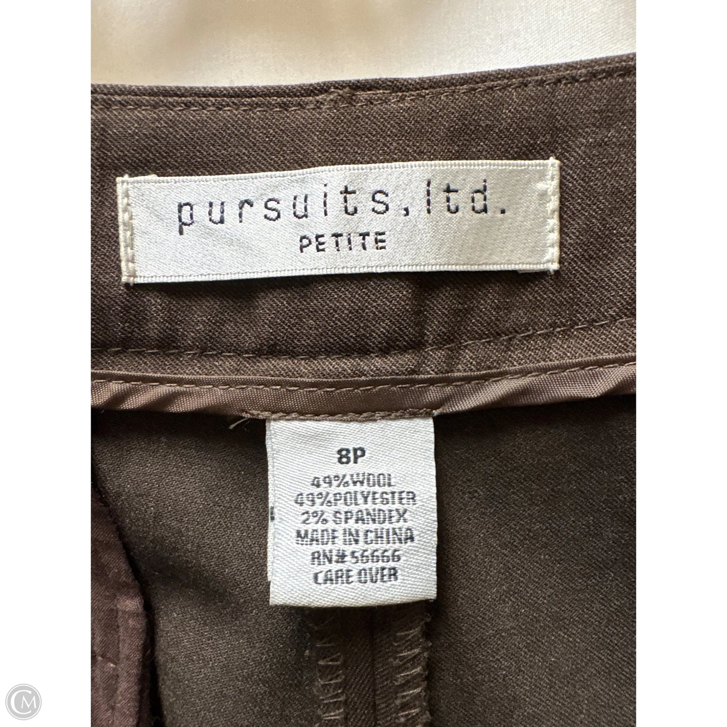 Pants Dress By Clothes Mentor In Brown, Size: 8p