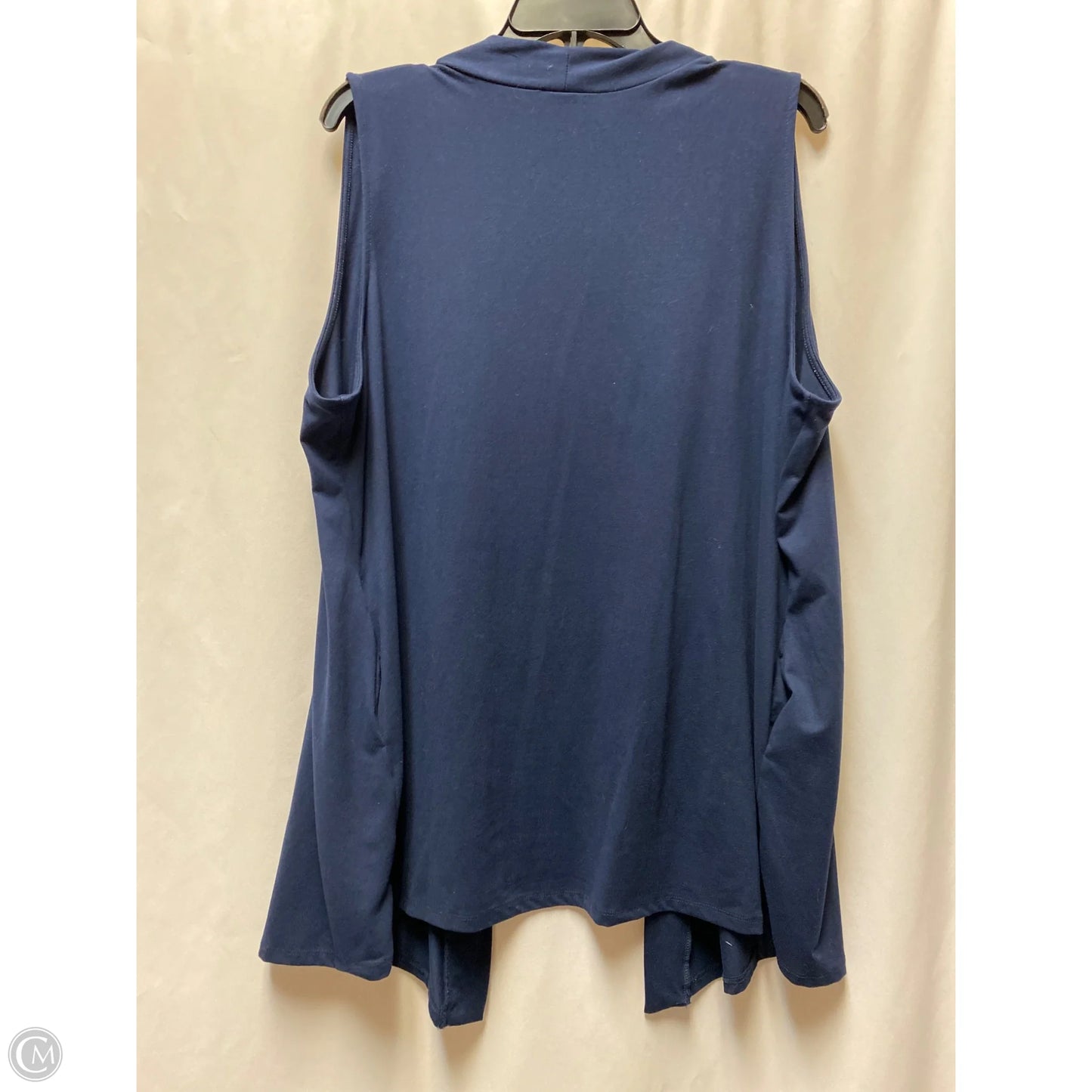 Cardigan By Zenana Outfitters In Navy, Size: 2x