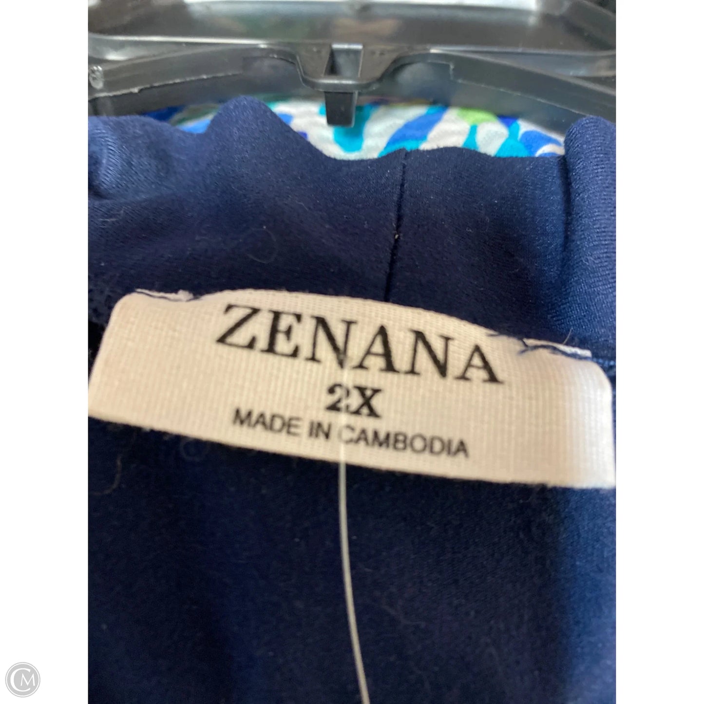 Cardigan By Zenana Outfitters In Navy, Size: 2x