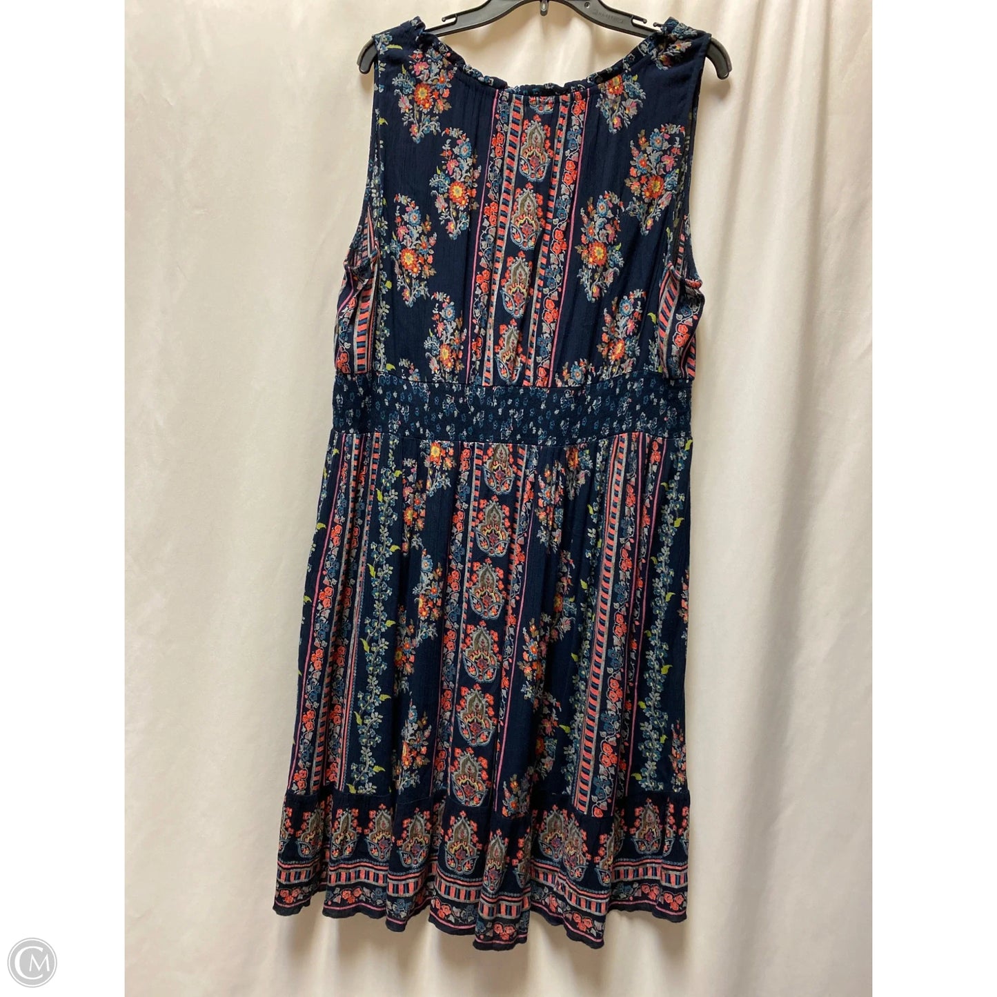 Dress Casual Midi By Bila In Navy, Size: Xxl