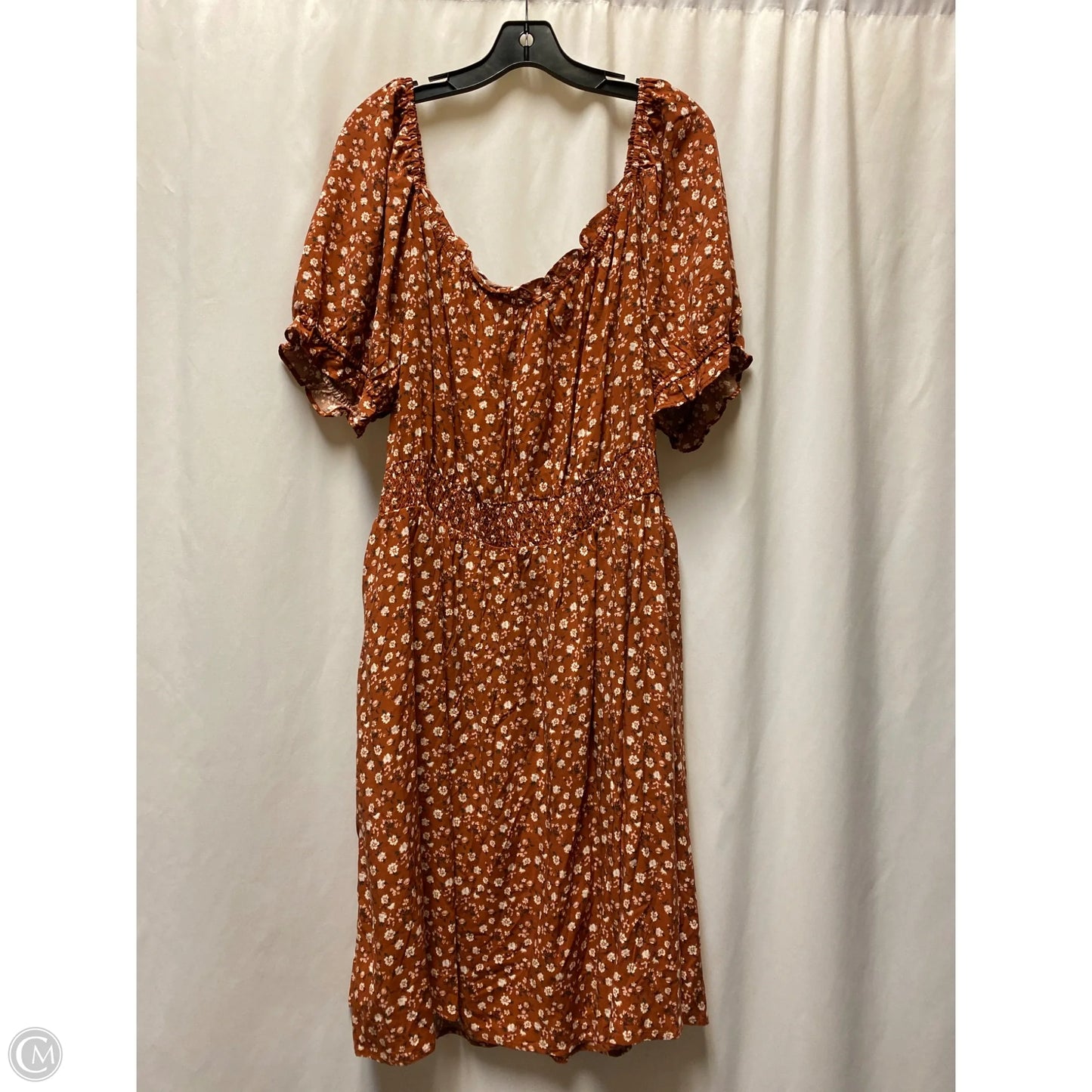 Dress Casual Maxi By Luxology In Brown, Size: 3x