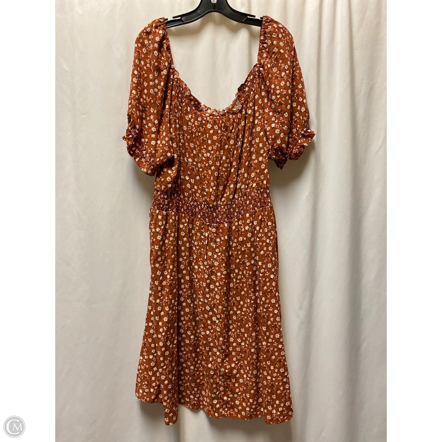 Dress Casual Maxi By Luxology In Brown, Size: 3x