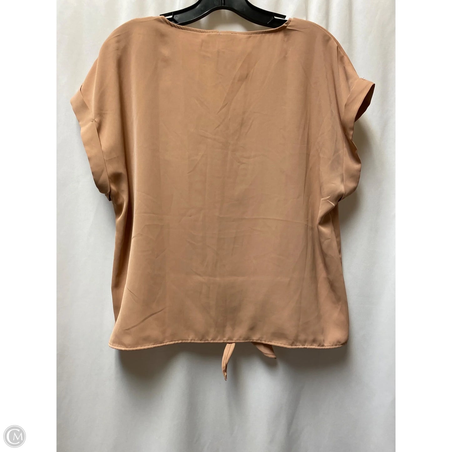 Top Short Sleeve By Olive And Oak In Beige, Size: L