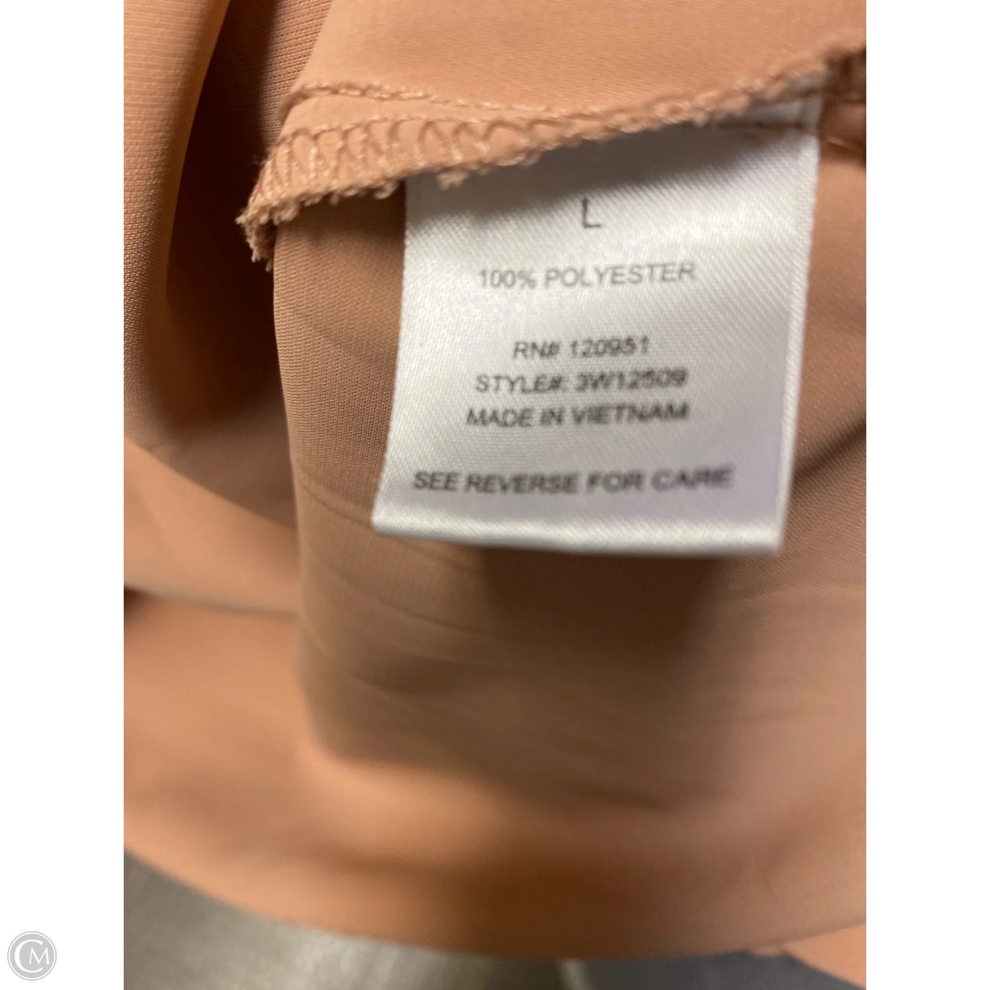Top Short Sleeve By Olive And Oak In Beige, Size: L