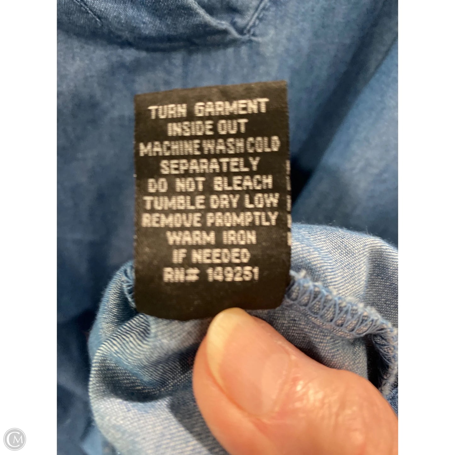 Top Sleeveless By Baccini In Blue, Size: S