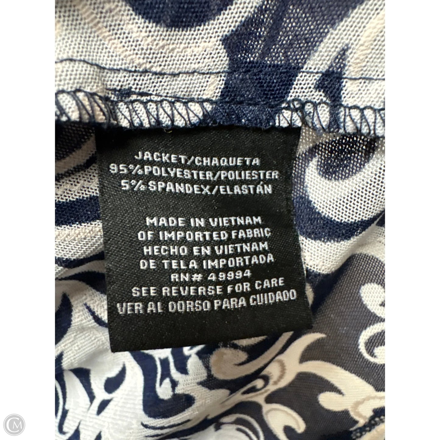 Dress Casual Midi By R And M Richards In Navy, Size: 1x
