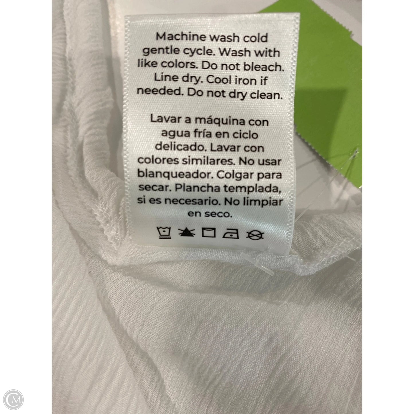 Swimwear Cover-up By Clothes Mentor In White, Size: M