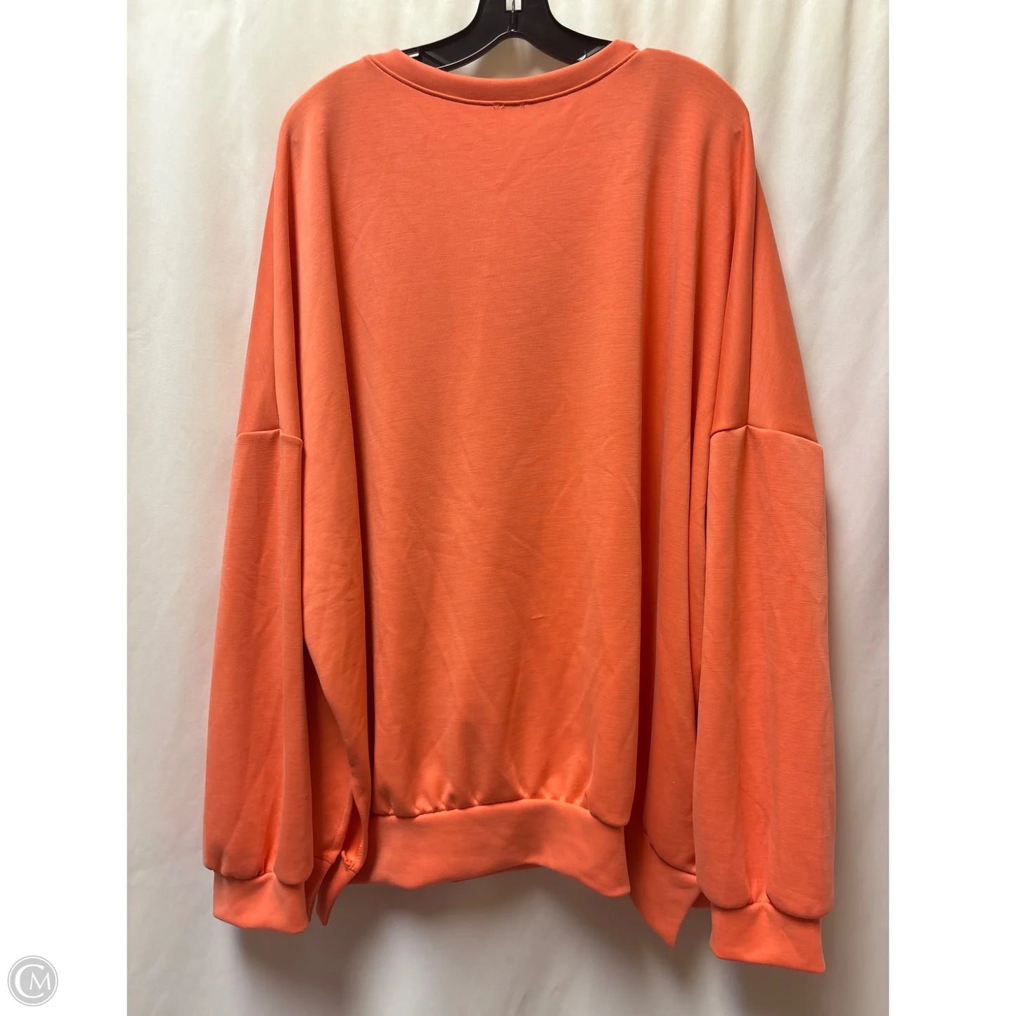 Sweatshirt Crewneck By Clothes Mentor In Coral, Size: 3x