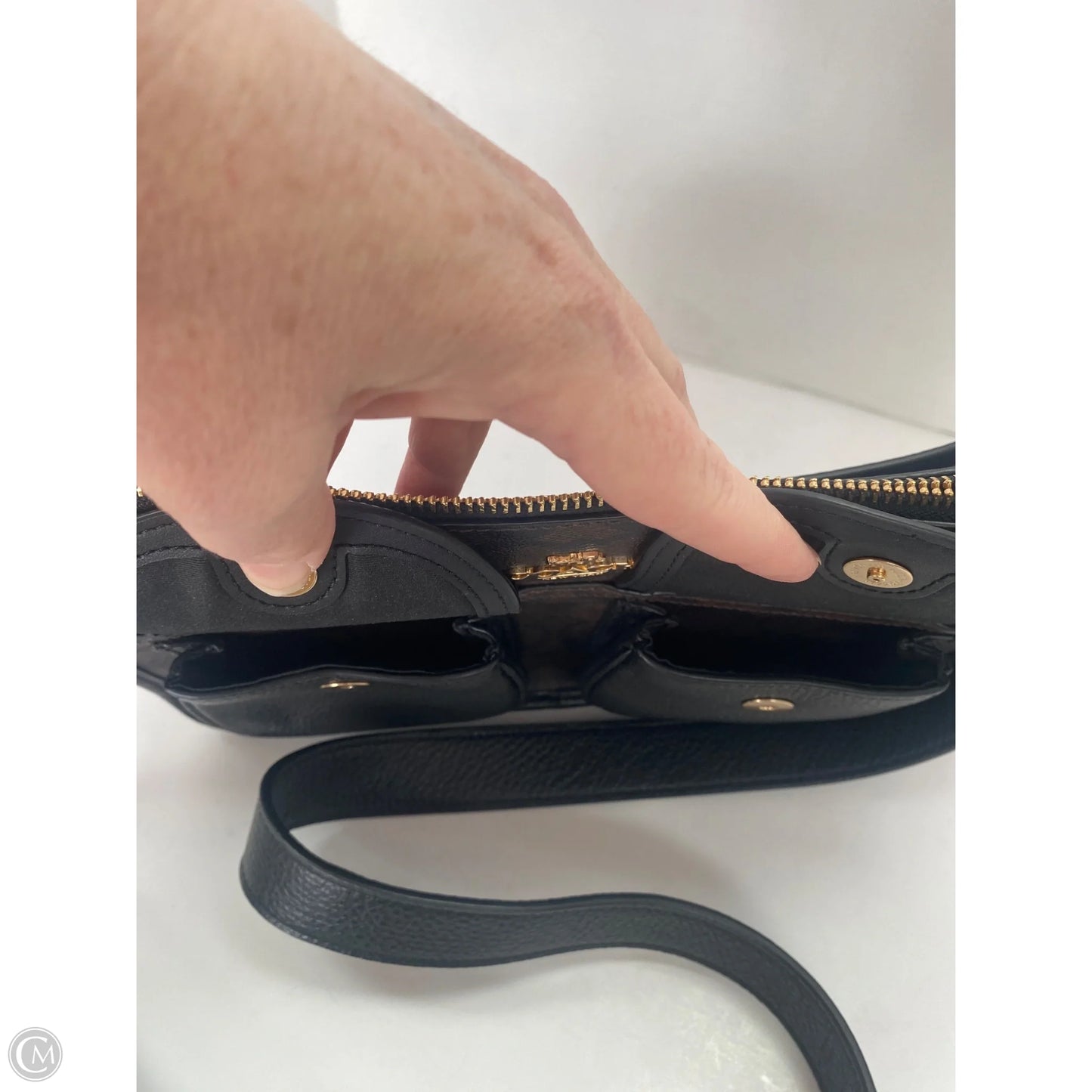 Crossbody Designer By Coach, Size: Medium