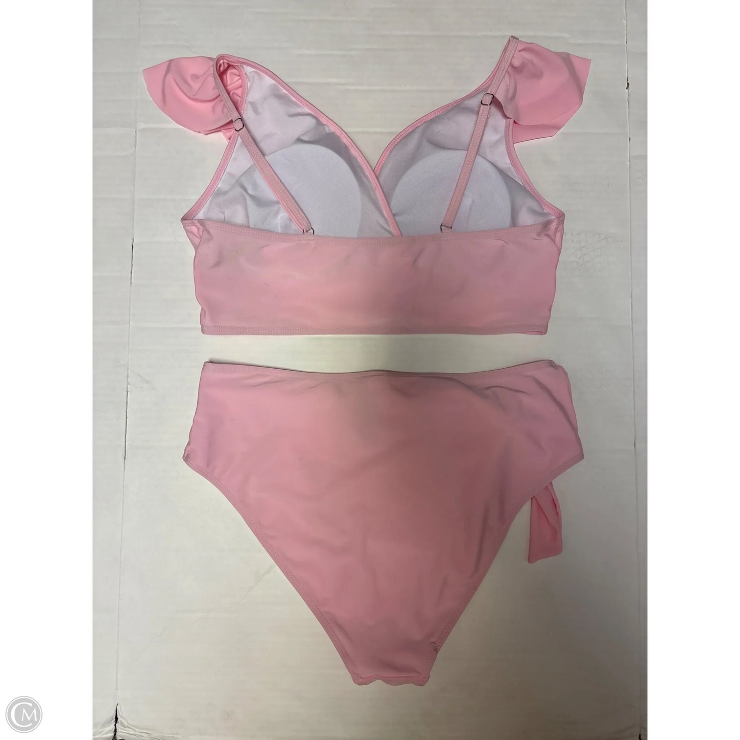 Swimsuit 2pc By Shein In Pink, Size: 1x