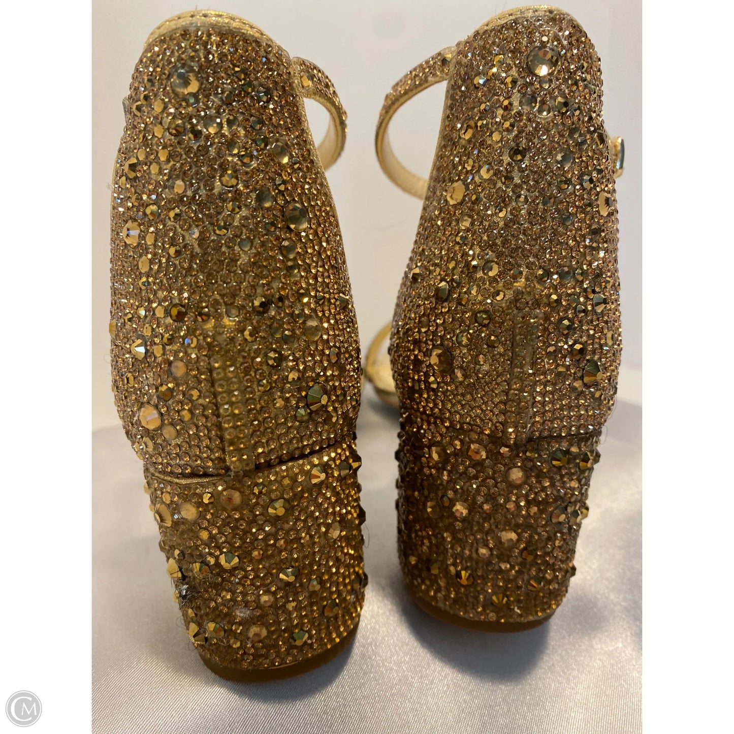 Shoes Heels Block By Betsey Johnson In Gold, Size: 6.5