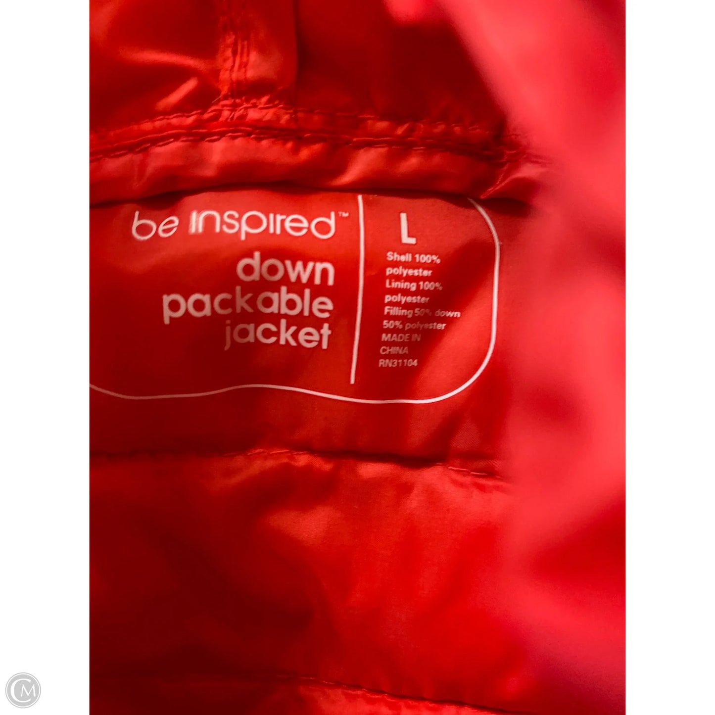 Jacket Puffer & Quilted By Be Inspired In Red, Size: L