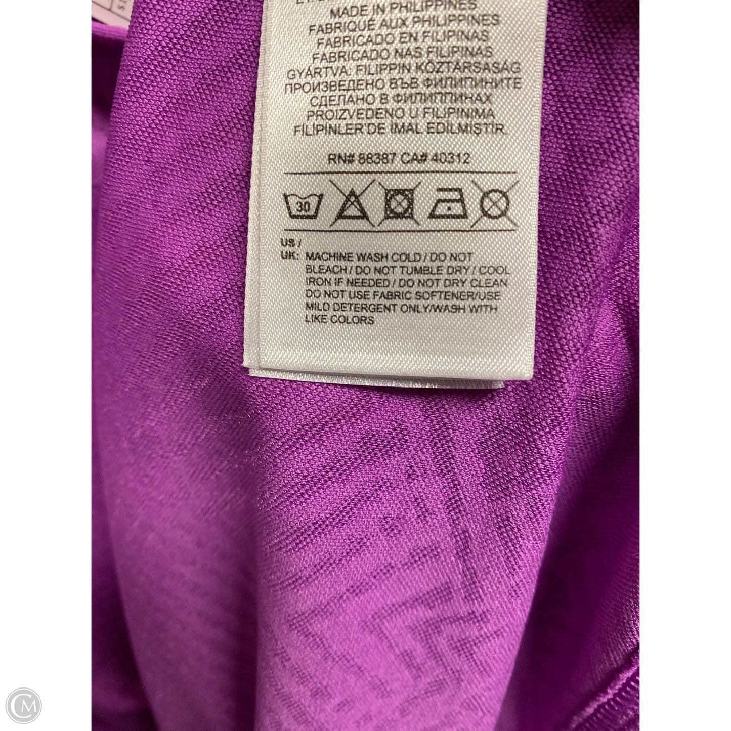 Athletic Tank Top By Adidas In Purple, Size: Xl