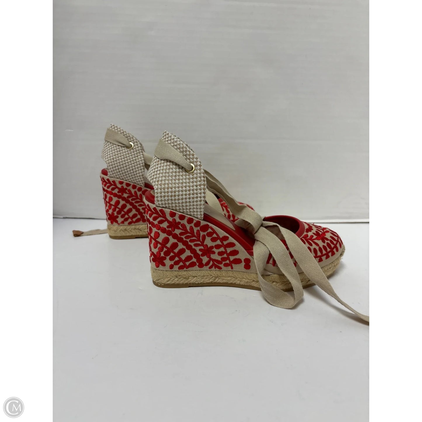 Sandals Heels Wedge By Aldo In Red, Size: 5