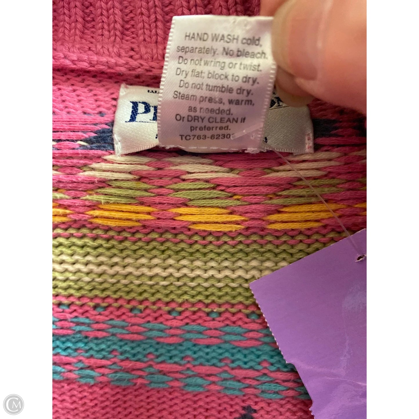 Jacket Denim By Pendleton In Pink, Size: S