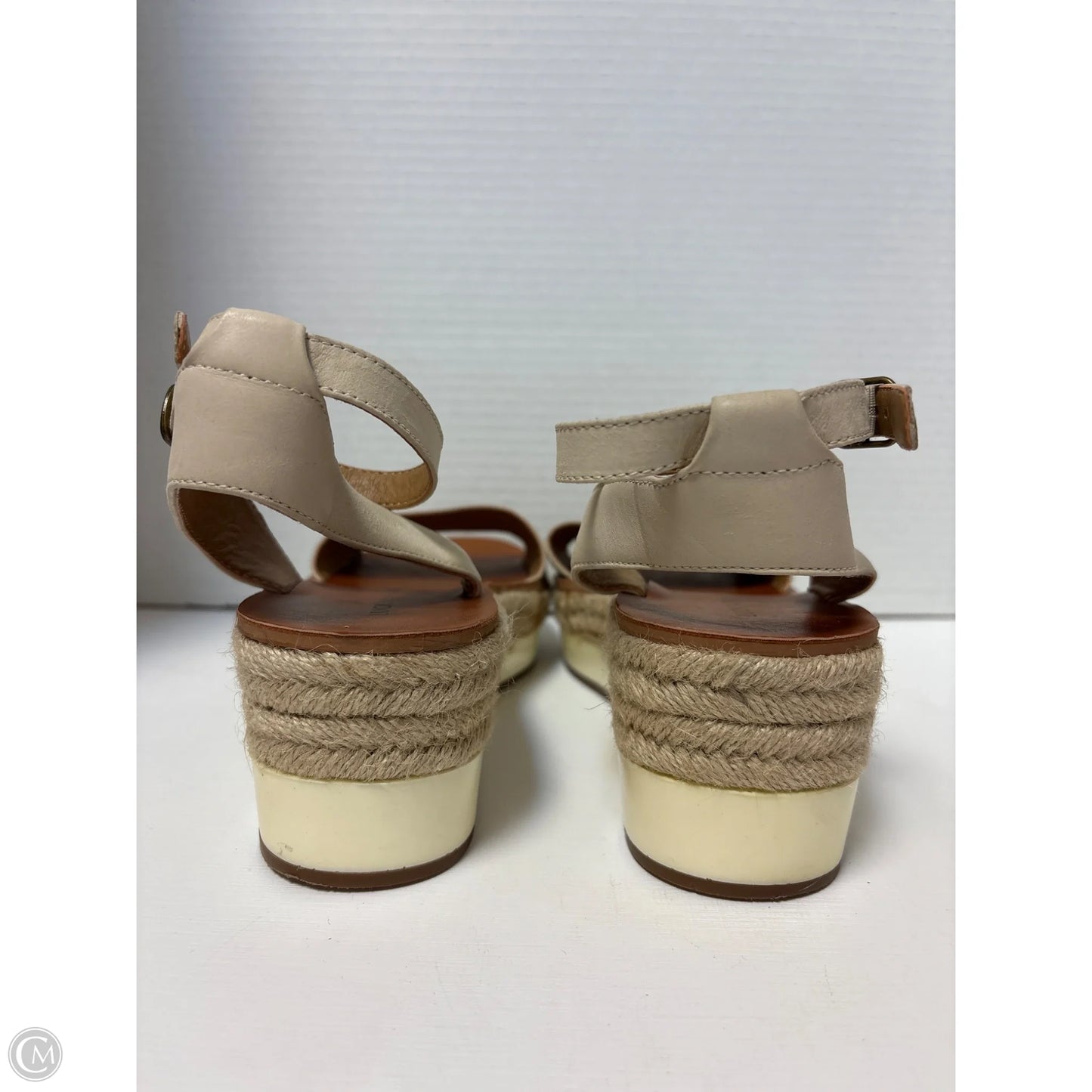 Sandals Heels Block By Lucky Brand In Tan, Size: 8.5
