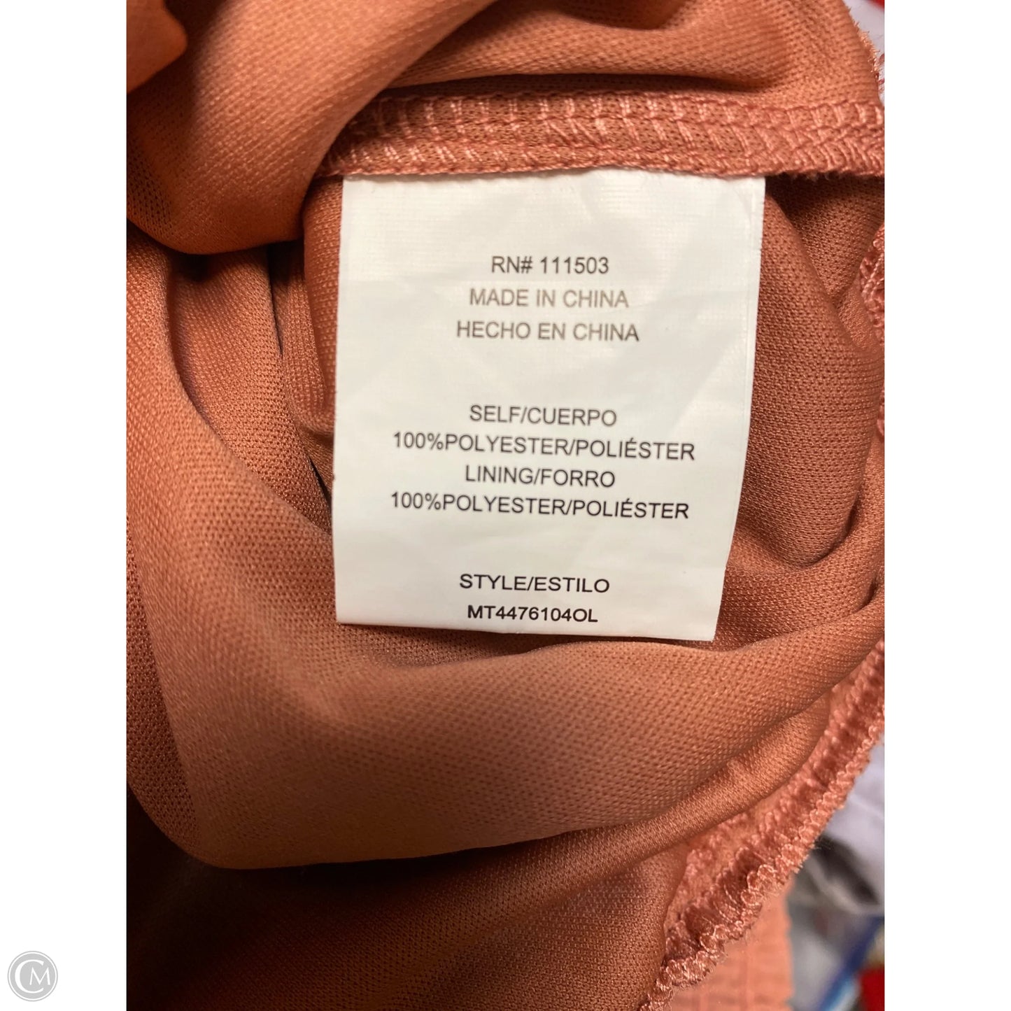 Top Short Sleeve By Clothes Mentor In Coral, Size: L