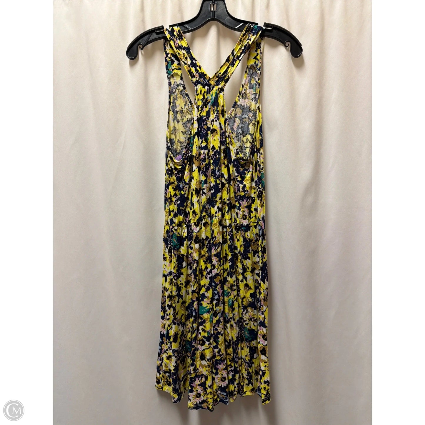 Dress Casual Midi By H&m In Yellow, Size: Xs