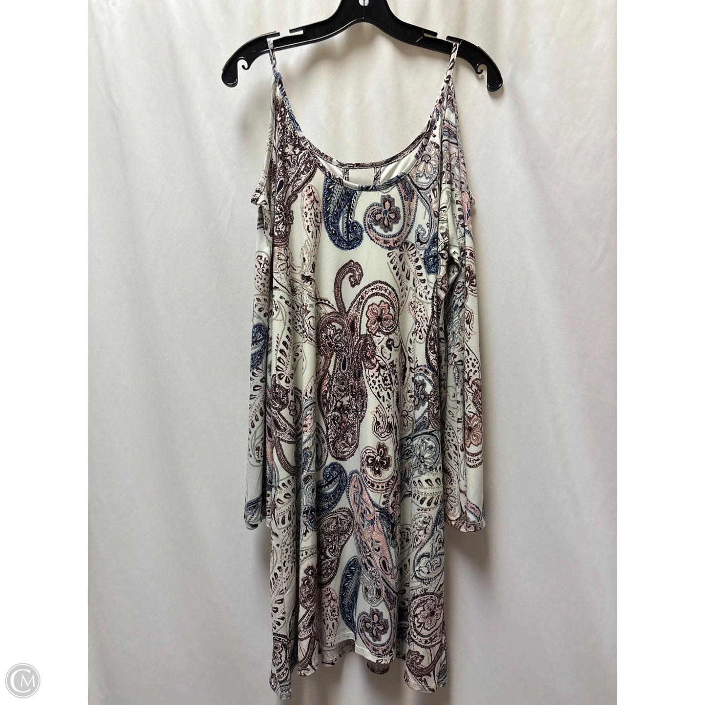 Dress Casual Midi By Cato In Maroon, Size: 1x