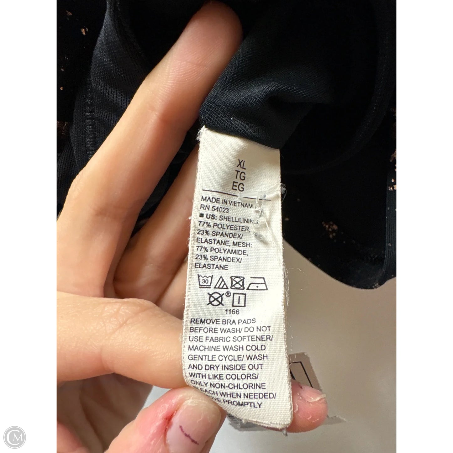 Athletic Bra By Old Navy In Black, Size: Xl