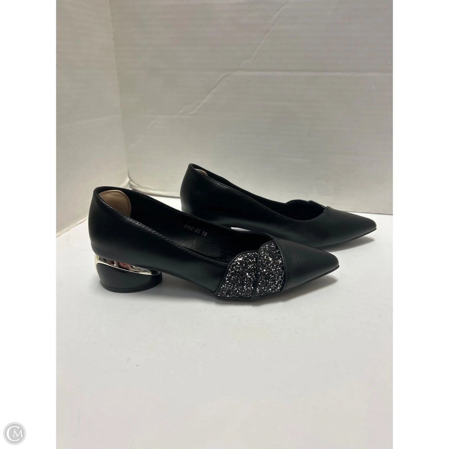 Shoes Heels Block By Clothes Mentor In Black, Size: 7.5