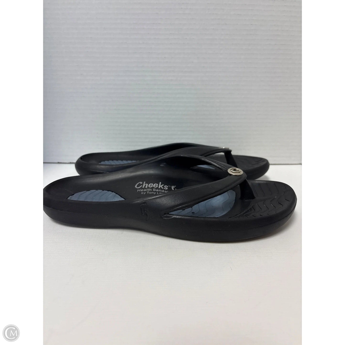 Sandals Flats By Clothes Mentor In Black, Size: 9