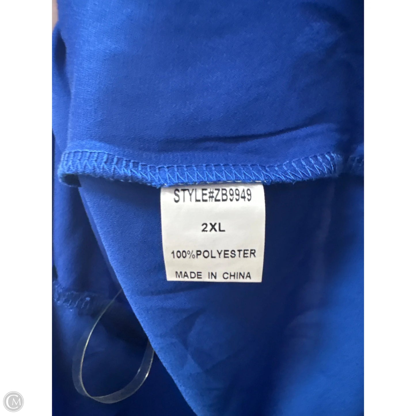 Top Sleeveless By Clothes Mentor In Blue, Size: 2x