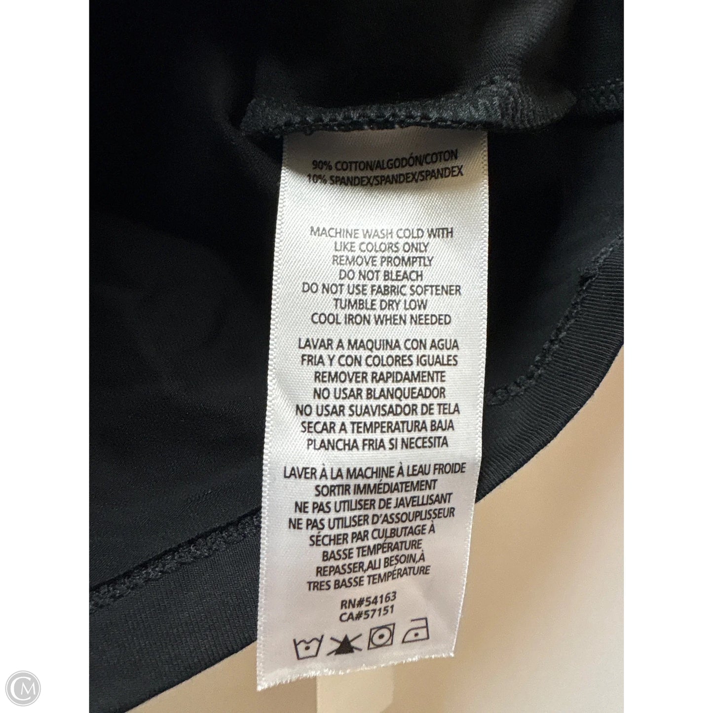 Athletic Tank Top By Calvin Klein In Black, Size: M