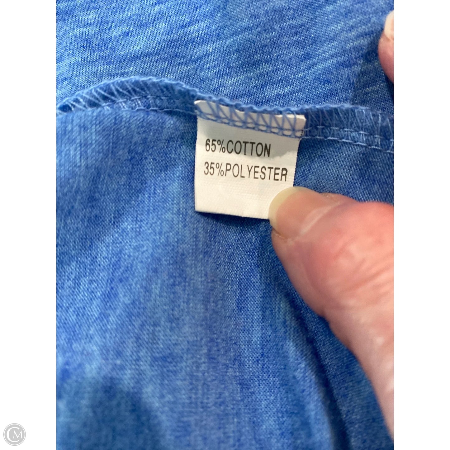 Top Short Sleeve By Clothes Mentor In Blue, Size: L