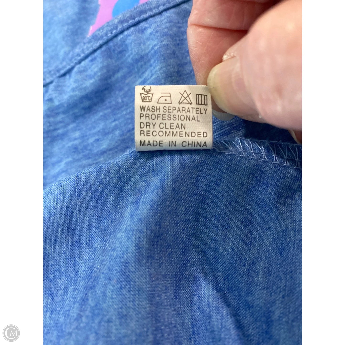 Top Short Sleeve By Clothes Mentor In Blue, Size: L