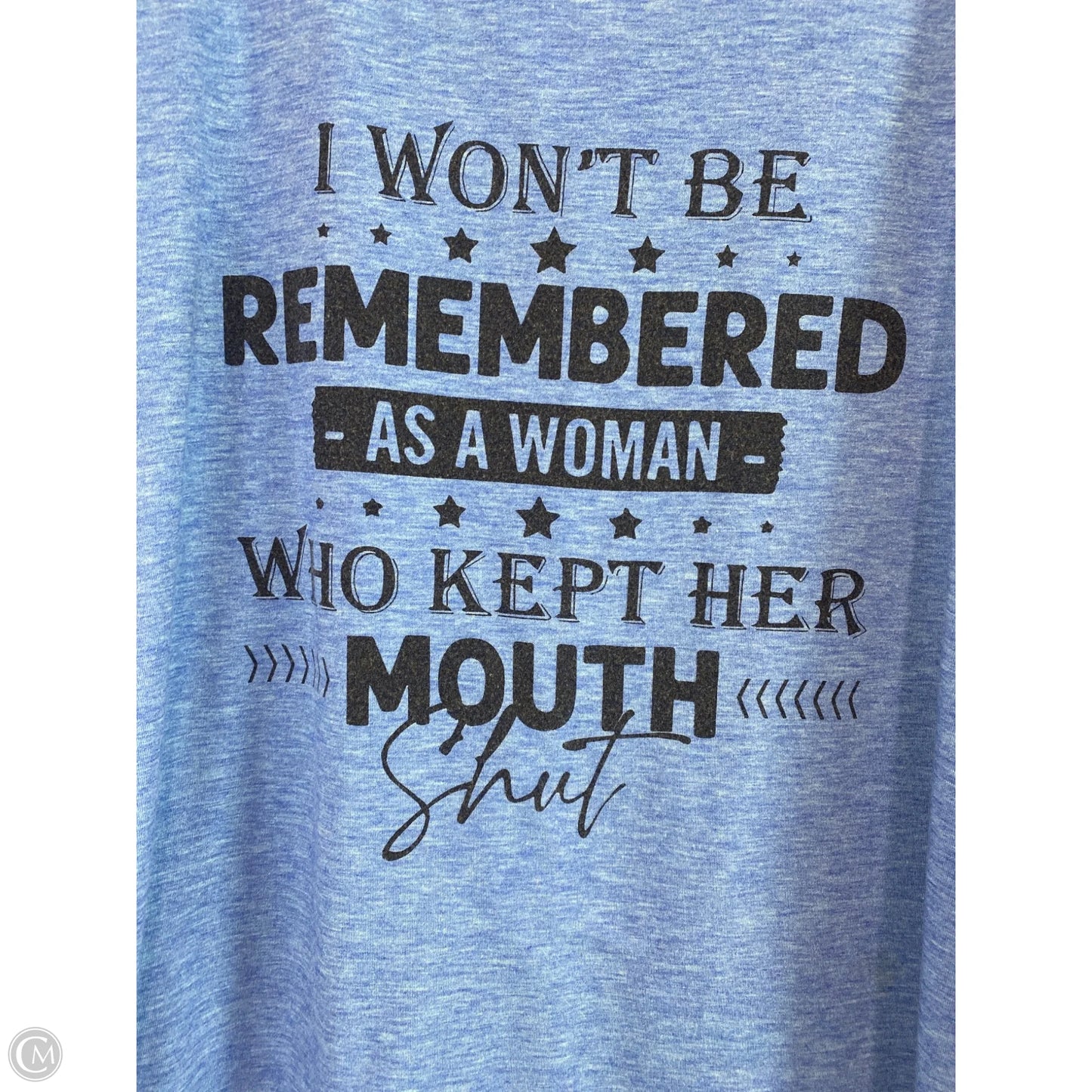 Top Short Sleeve By Clothes Mentor In Blue, Size: L