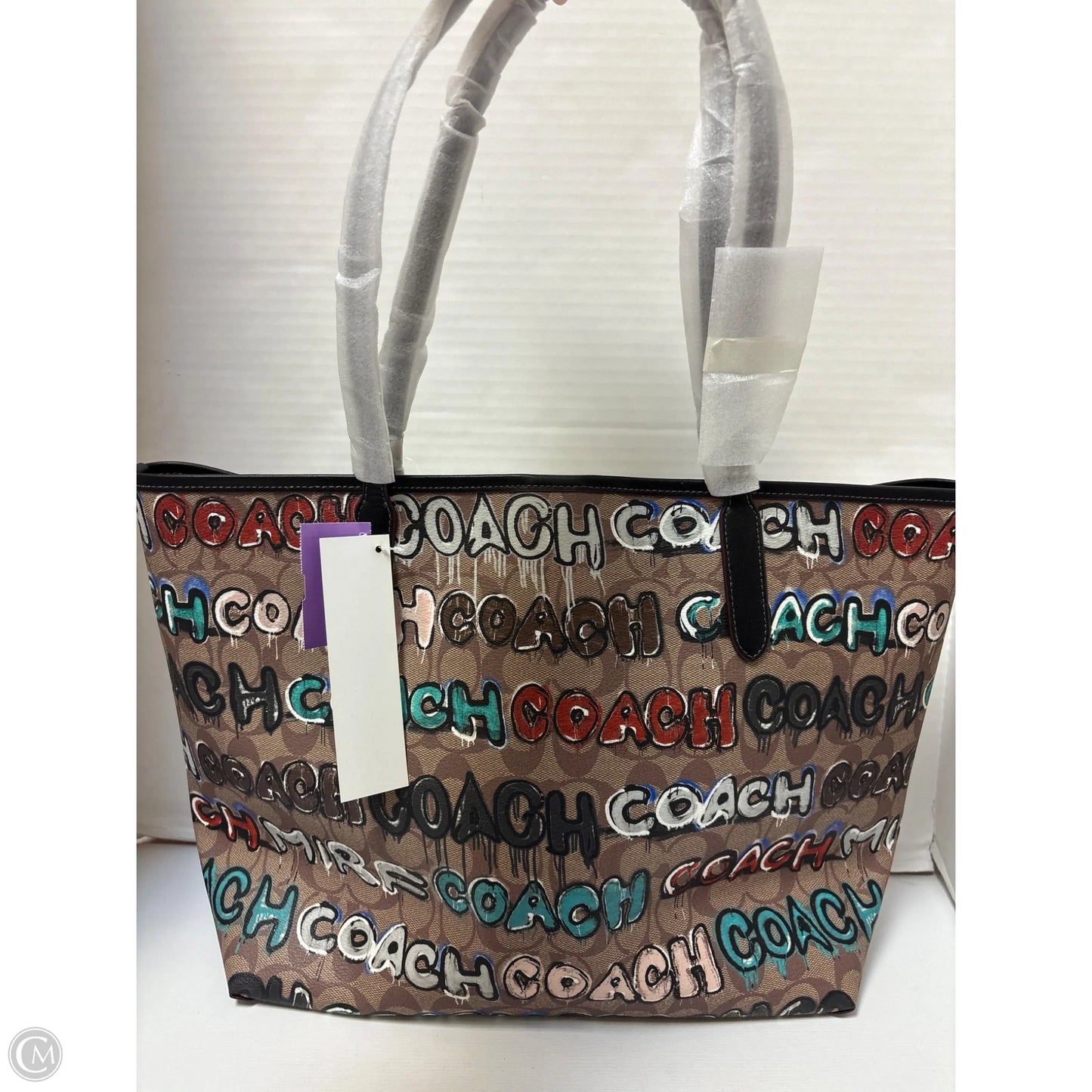 Handbag Designer By Coach, Size: Large
