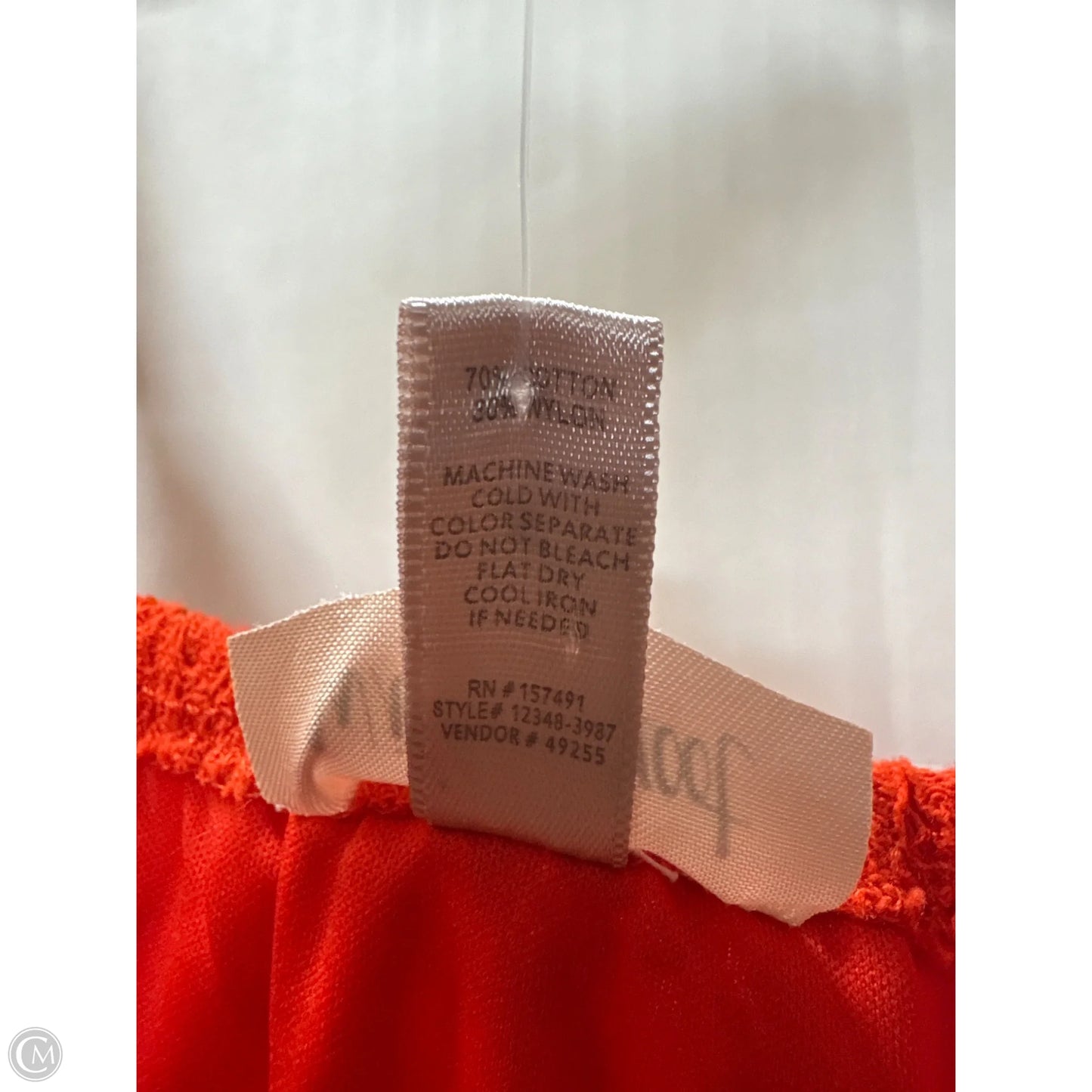 Top Sleeveless By Clothes Mentor In Orange, Size: S
