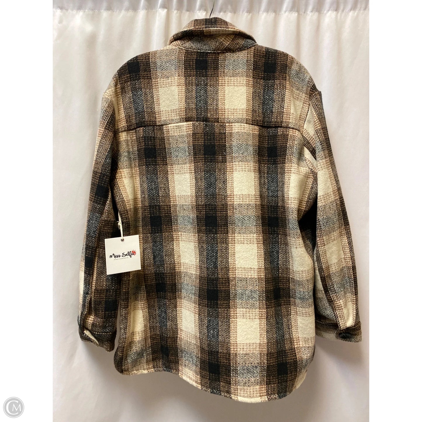 Jacket Fleece By Clothes Mentor In Brown, Size: L