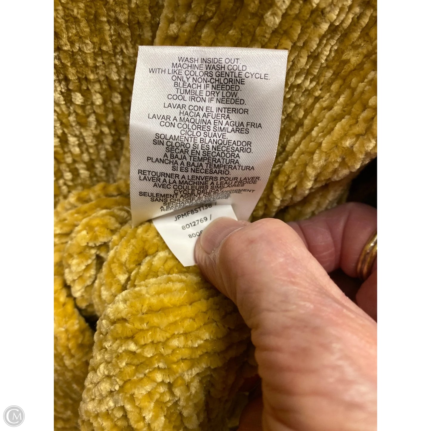 Sweater By Jones New York In Yellow, Size: Xl