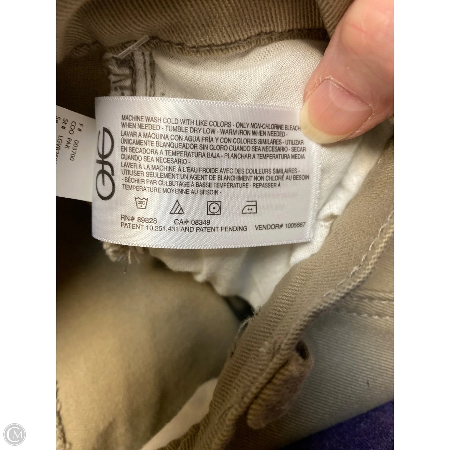 Pants Lounge By Gloria Vanderbilt In Beige, Size: 22