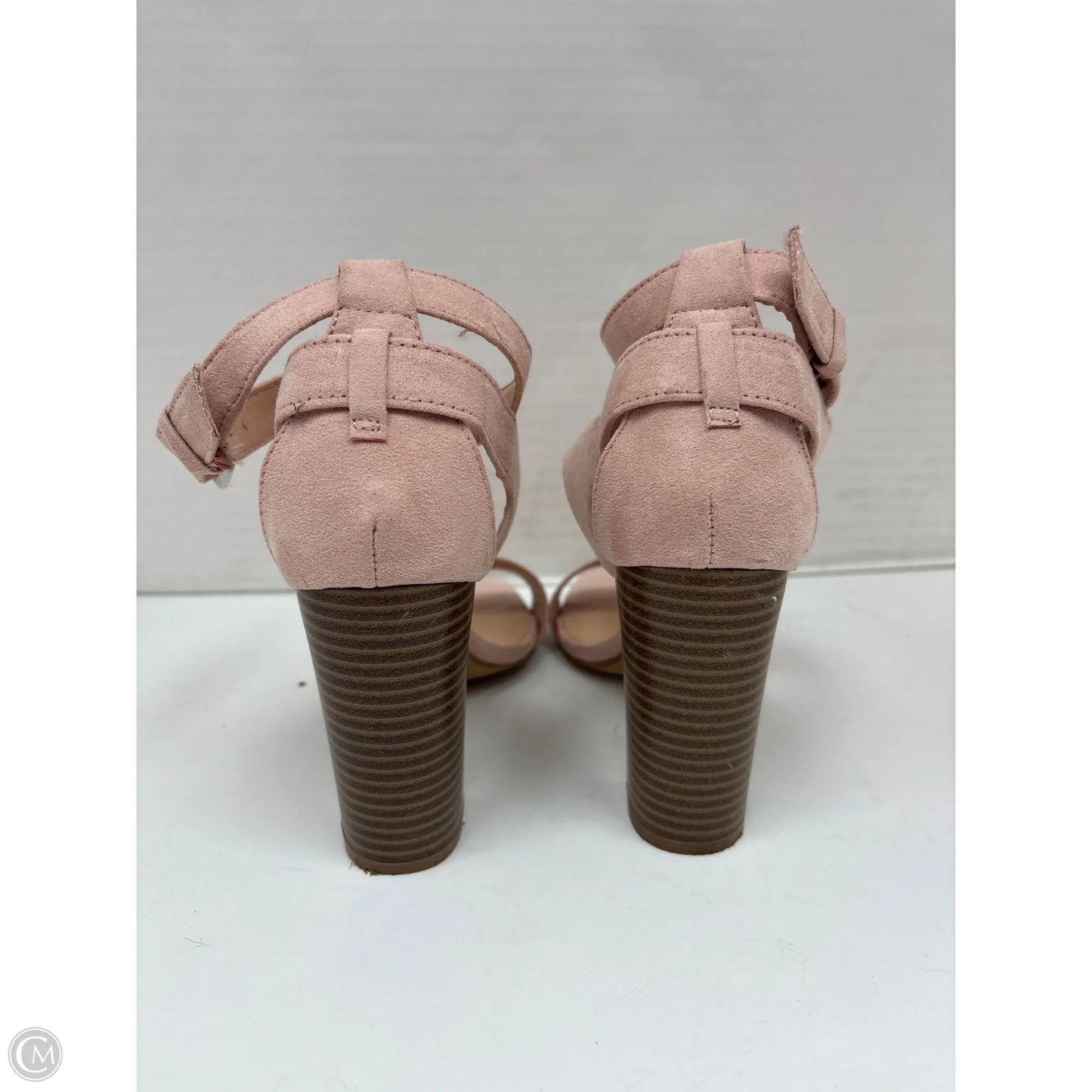 Shoes Heels Block By Clothes Mentor In Pink, Size: 6.5