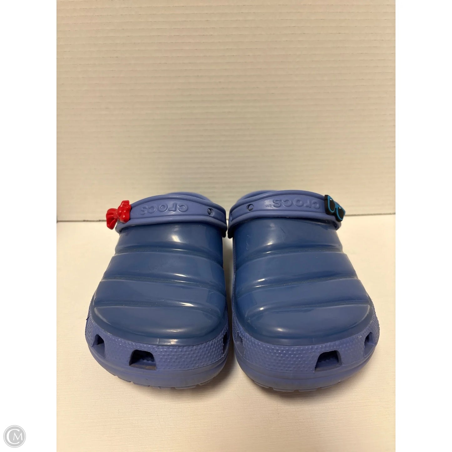 Sandals Flats By Crocs In Purple, Size: 9